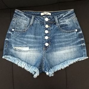 Charlotte Russe Refuge Hi Rise Shorts
